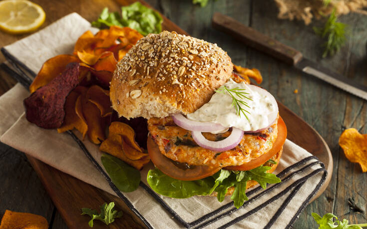 Μπέργκερ σολομού