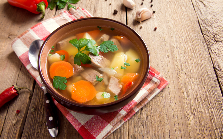 Μοσχάρι σούπα με λαχανικά