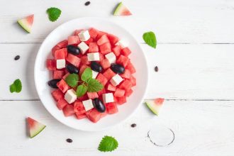 Σαλάτα καρπούζι με φέτα