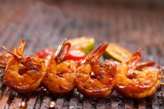 Ψητές γαρίδες μαριναρισμένες