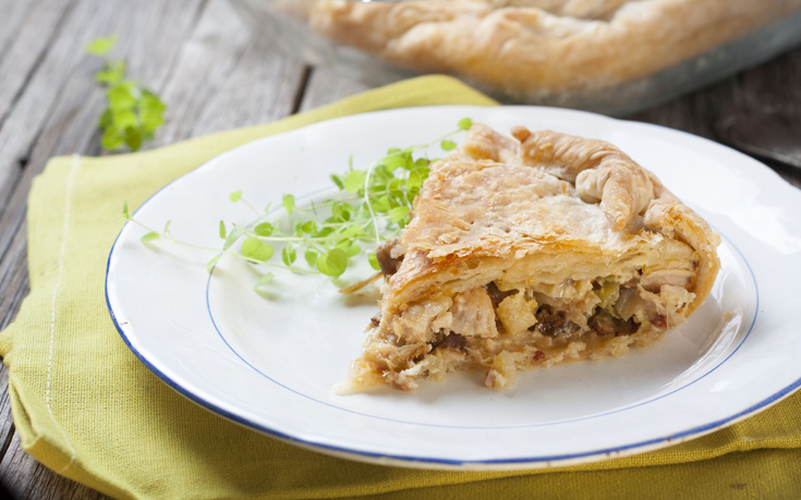 Κοτόπιτα με χειροποίητο φύλλο