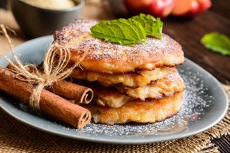 Τηγανίτες με πράσινα μήλα