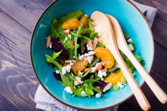 Σαλάτα με μανταρίνια και παντζάρια