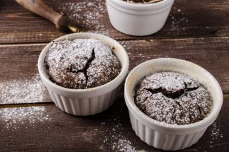 Σουφλέ σοκολάτα με κάστανα