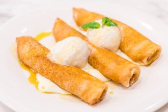 Spring rolls μπανάνας