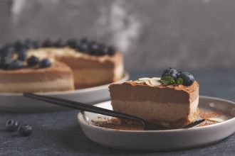 Cheesecake με σοκολάτα και φυστικοβούτυρο