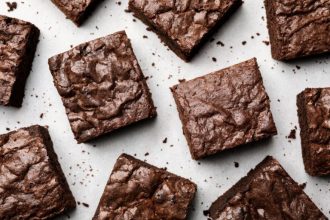 Brownies με μαύρη σοκολάτα