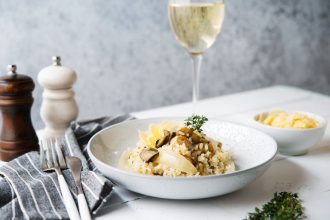 Ριζότο με μανιτάρια και παρμεζάνα