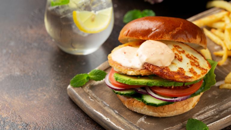 Σπιτικό χαλούμι μπέργκερ