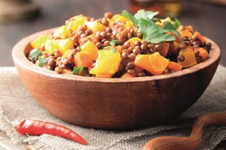 Φακές φούρνου σαλάτα