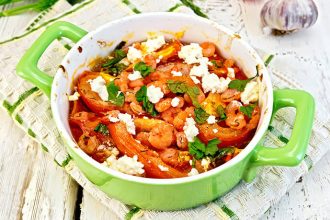 Γαρίδες σαγανάκι