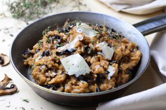 Ριζότο με μανιτάρια και παρμεζάνα