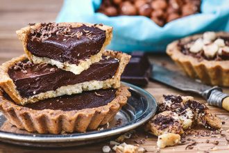 Σοκολατένια τάρτα με φουντούκια