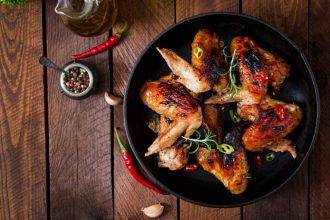 Ψητές φτερούγες κοτόπουλου buffalo