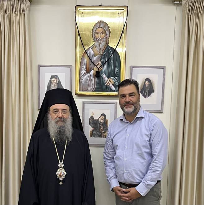 Σπύρος Σκιαδαρέσης: Συνάντηση με τον Μητροπολίτη Πατρών