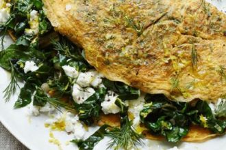 Μαλακή ομελέτα με πρασινάδα