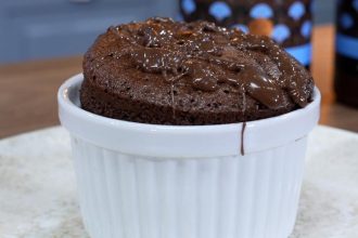 Σουφλέ σοκολάτας χωρίς ζάχαρη