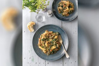 Σουπιές με σπανάκι