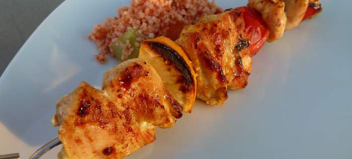 Σουβλάκι κοτόπουλο, μαριναρισμένο