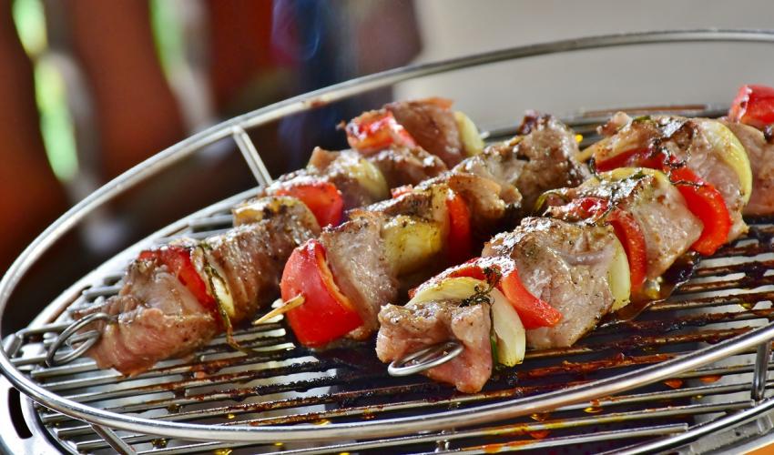Σουβλάκια με ρύζι