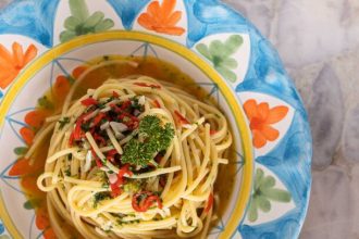 Σπαγκέτι με σάλτσα αντσούγιας από την Cetara