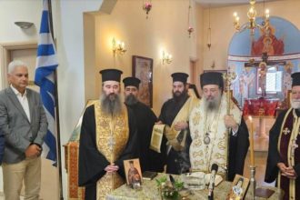 Ο Φωκίων Ζαΐμης στον Αγιασμό του Εκκλησιαστικού Λυκείου Πατρών