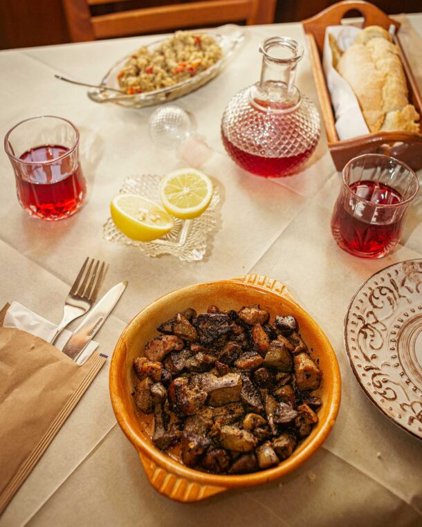 Συκωταριά κρασάτη στο τηγάνι