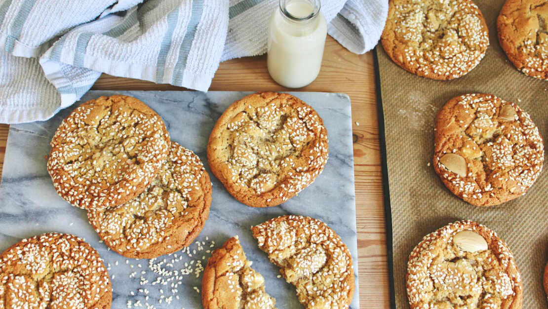 Cookies με ταχίνι, χωρίς ζάχαρη για παιδιά