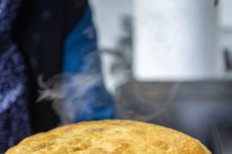 Τηγανόψωμο με φέτα