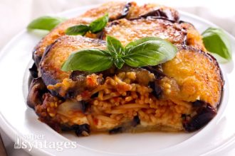 Μοναδικό Τιμπάλ με μελιτζάνες και ζυμαρικά