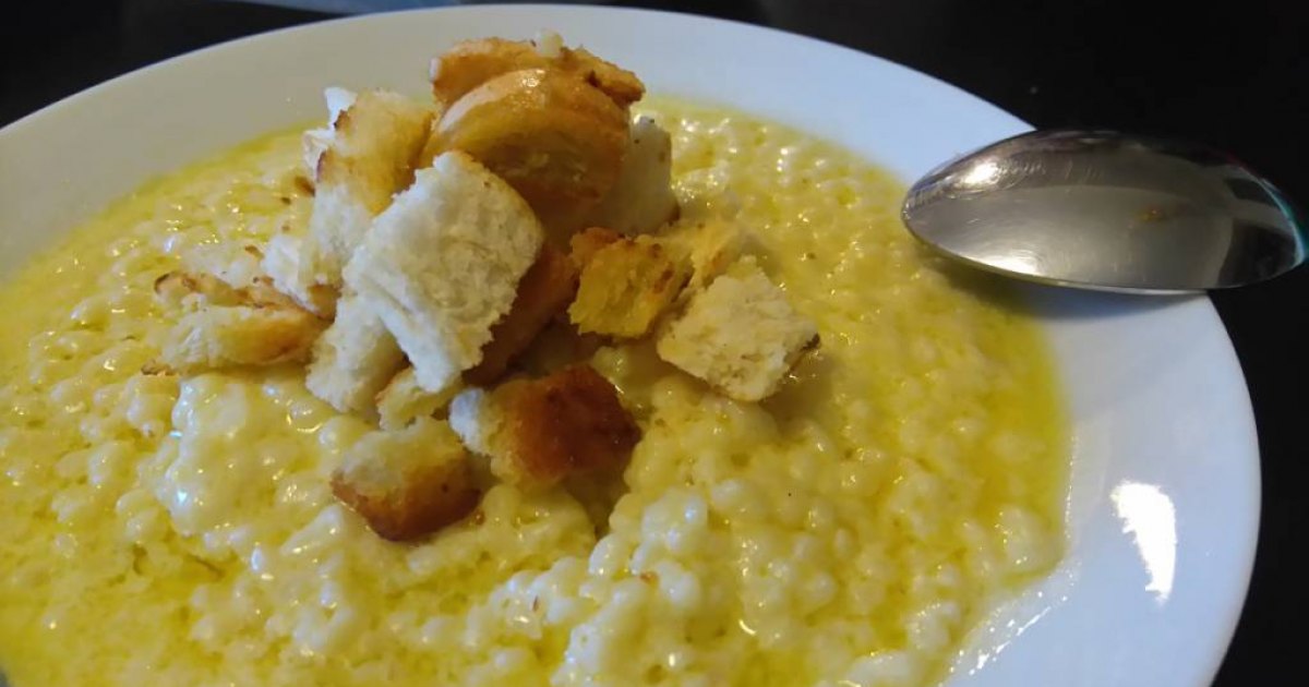 Τραχανάς σούπα με φέτα