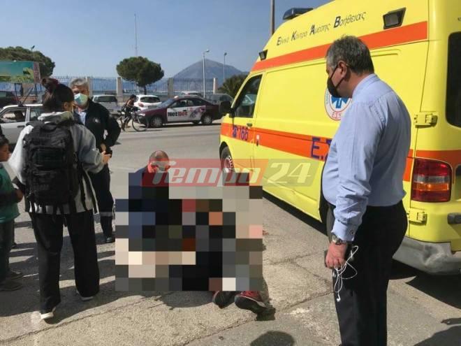 Πάτρα: Τις πρώτες βοήθειες σε τραυματία προσέφερε ο διοικητής της 6ης ΥΠΕ Γιάννης Καρβέλης - ΦΩΤΟ