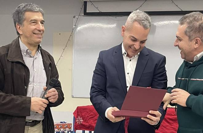 Βράβευση του Παναγιώτη Τρίγκα για την προσφορά του (ΦΩΤΟ)