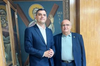 Συνάντηση πολιτευτή Αχαΐας ΝΔ Ανδρέα Τσώκου με τον Πρύτανη Πανεπιστημίου Πατρών Χρήστο Μπούρα