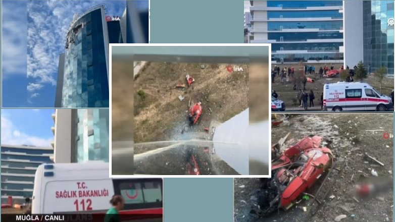 Τουρκία: Ελικόπτερο συνετρίβη σε προαύλιο νοσοκομείου στη Μούγλα – 4 νεκροί