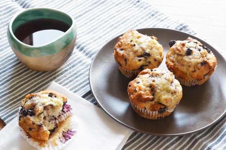 Υγιεινά muffins με βατόμουρα ιδανικά για δίαιτα!