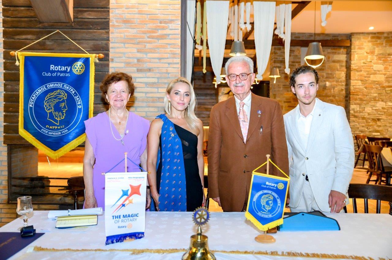 Αλλαγή ηγεσίας στον Ροταριανό όμιλο Πατρών - Νέος πρόεδρος ο ομ. καθηγητής Κώστας Χρυσανθόπουλος (ΦΩΤΟ)