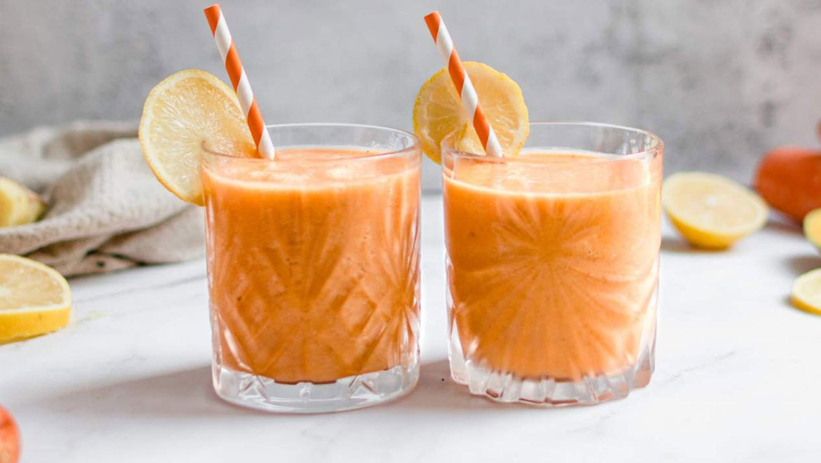 Smoothie με πορτοκαλί φρούτα