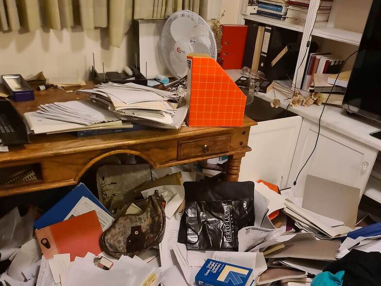 Θύμα διαρρηκτών η Σία Αναγνωστοπούλου - Εικόνες από το γραφείο της