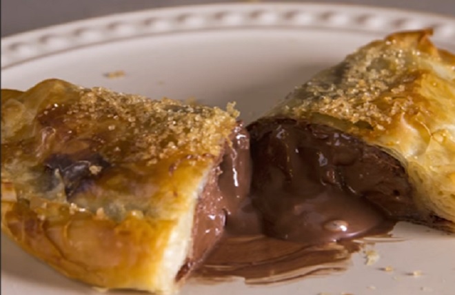 Γρήγορο calzone σοκολάτα μπανάνα