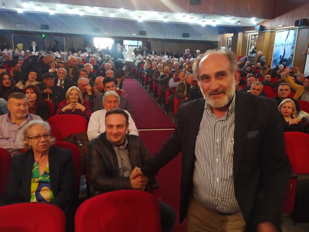 Ο Απόστολος Κατσιφάρας στην ομιλία Ανδρουλάκη στο Αγρίνιο