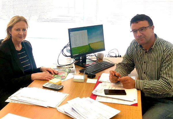 Ευσταθία Γιαννιά: Επίσκεψη στα γραφεία του ΕΛΓΑ Πάτρας