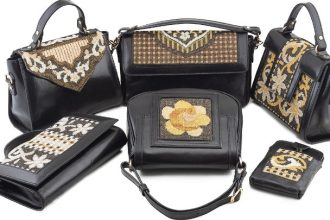 Δερμάτινες τσάντες, με κεντημένα σχέδια από ...μπουζούκια