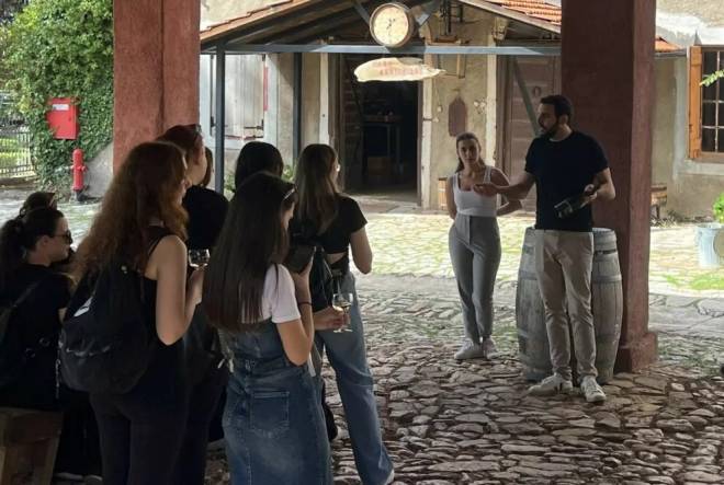 Φοιτητές ξεναγήθηκαν σε Γέφυρα, Achaia Clauss και ΒΙ.ΠΕ