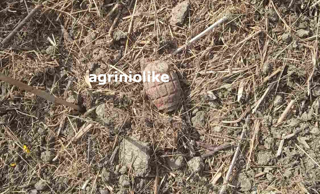 Δυτ. Ελλάδα: Γλίτωσε από θαύμα αγρότης - Βρήκε χειροβομβίδα την ώρα που όργωνε (ΦΩΤΟ)