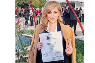 Η Ραλλία Χρηστίδου πήρε το πτυχίο της στο ΕΑΠ και ορκίστηκε στην Πάτρα