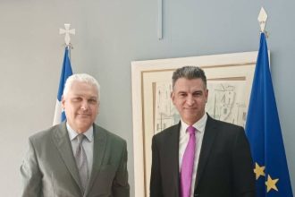Ο Αντιπεριφερειάρχης Φ. Ζαΐμης σε συνάντηση με τον ΓΓ Δ. Σκάλκο στο ΥΠΕΞ