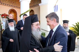 Ευχήθηκαν στον Δήμαρχο Δυτικής Αχαΐας για την ονομαστική του εορτή