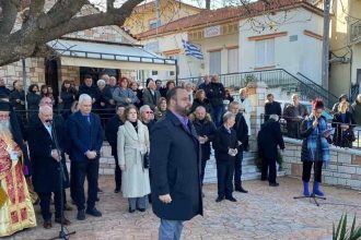 Ο Βασίλης Αϊβαλής στα Σελλά για τους πεσόντες από τους ναζί