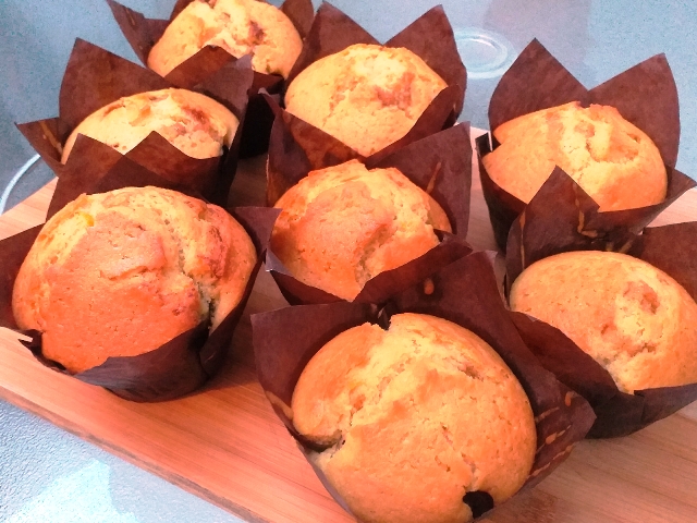 Cupcakes με γιαούρτι γεμιστά με Nutella